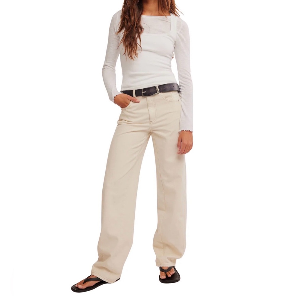 We The Free Aster Straight Cream Pants